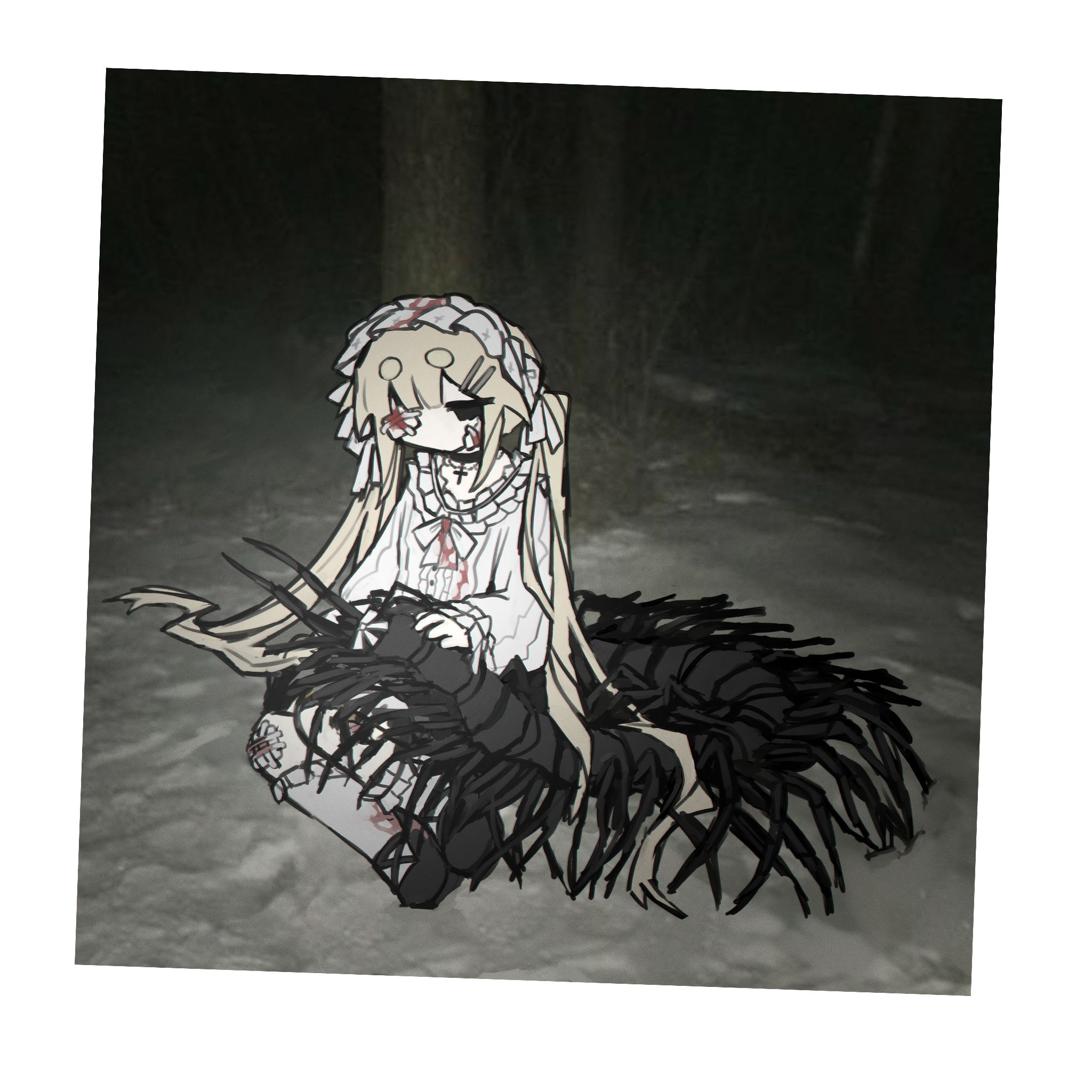 snow centipede print