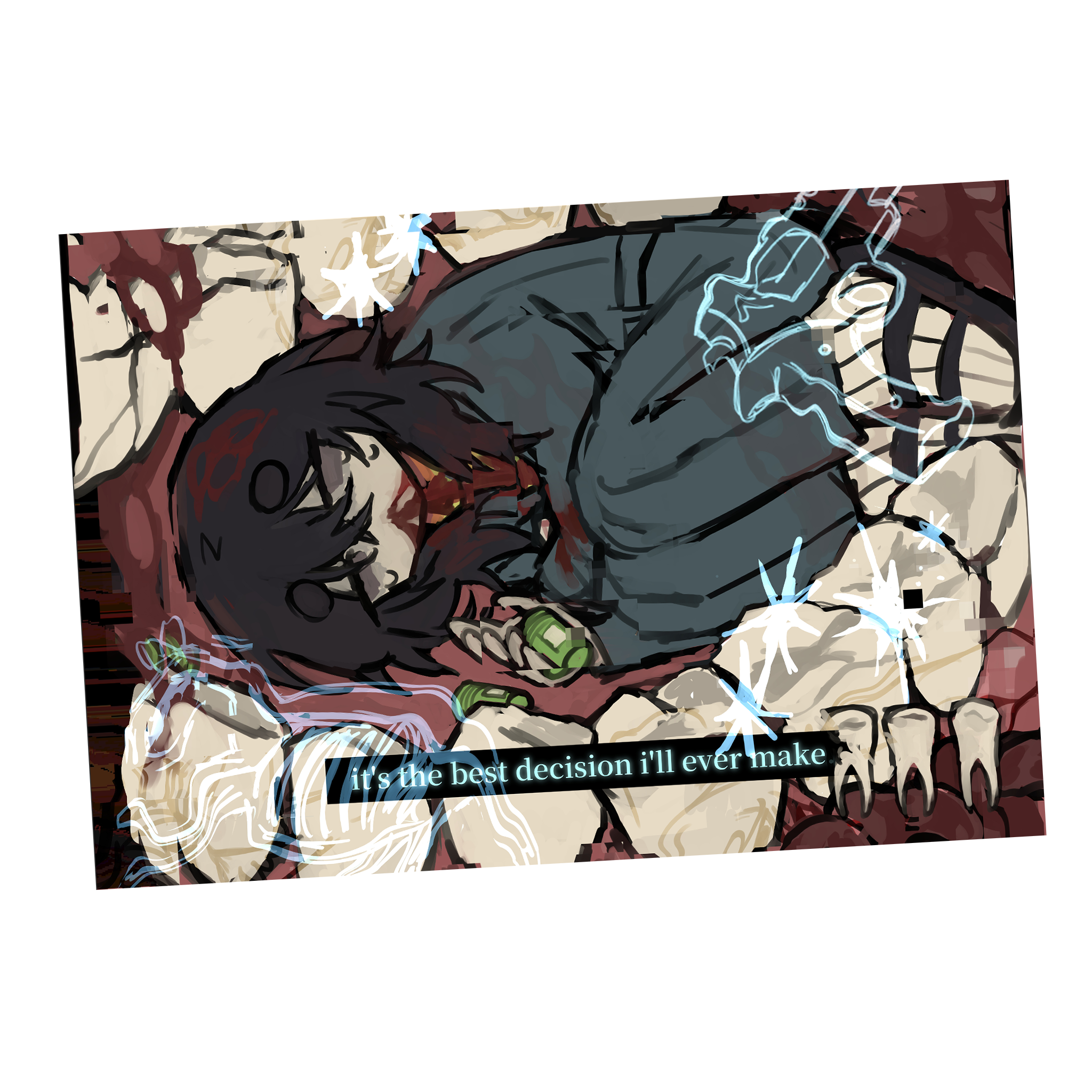 anya mouth washing print