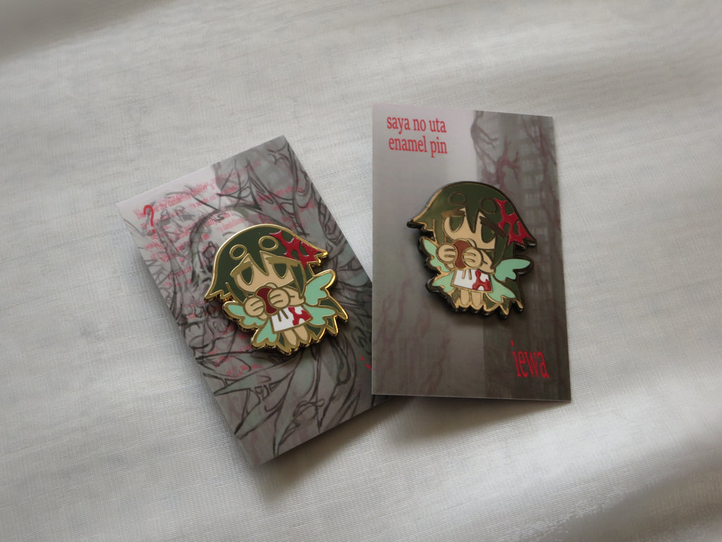 saya no uta enamel pin