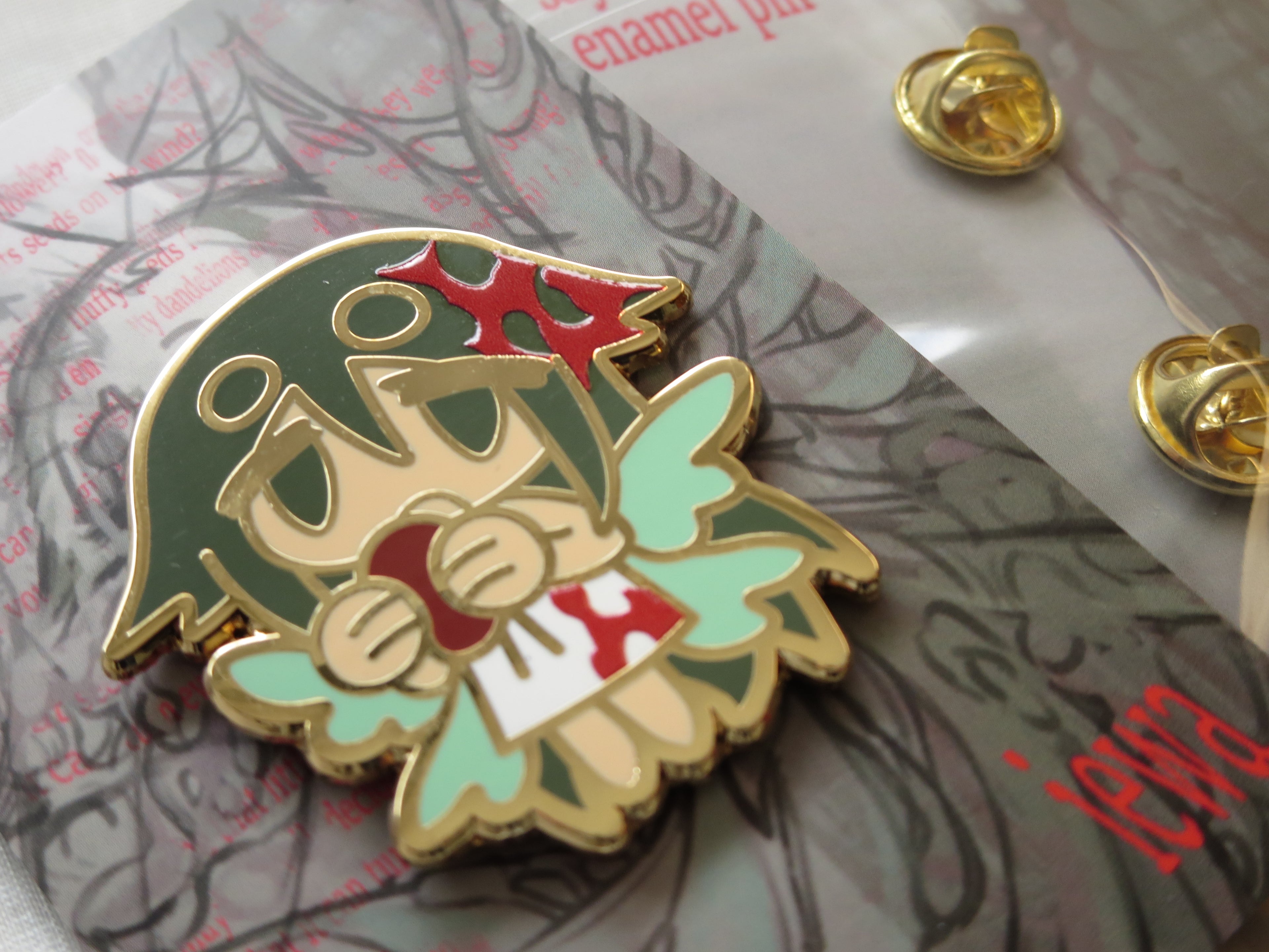 saya no uta enamel pin