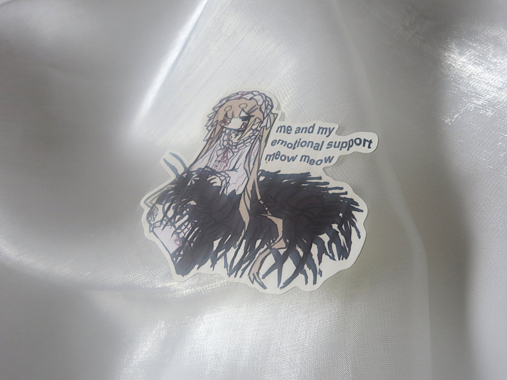 emotional support meowmeow sticker