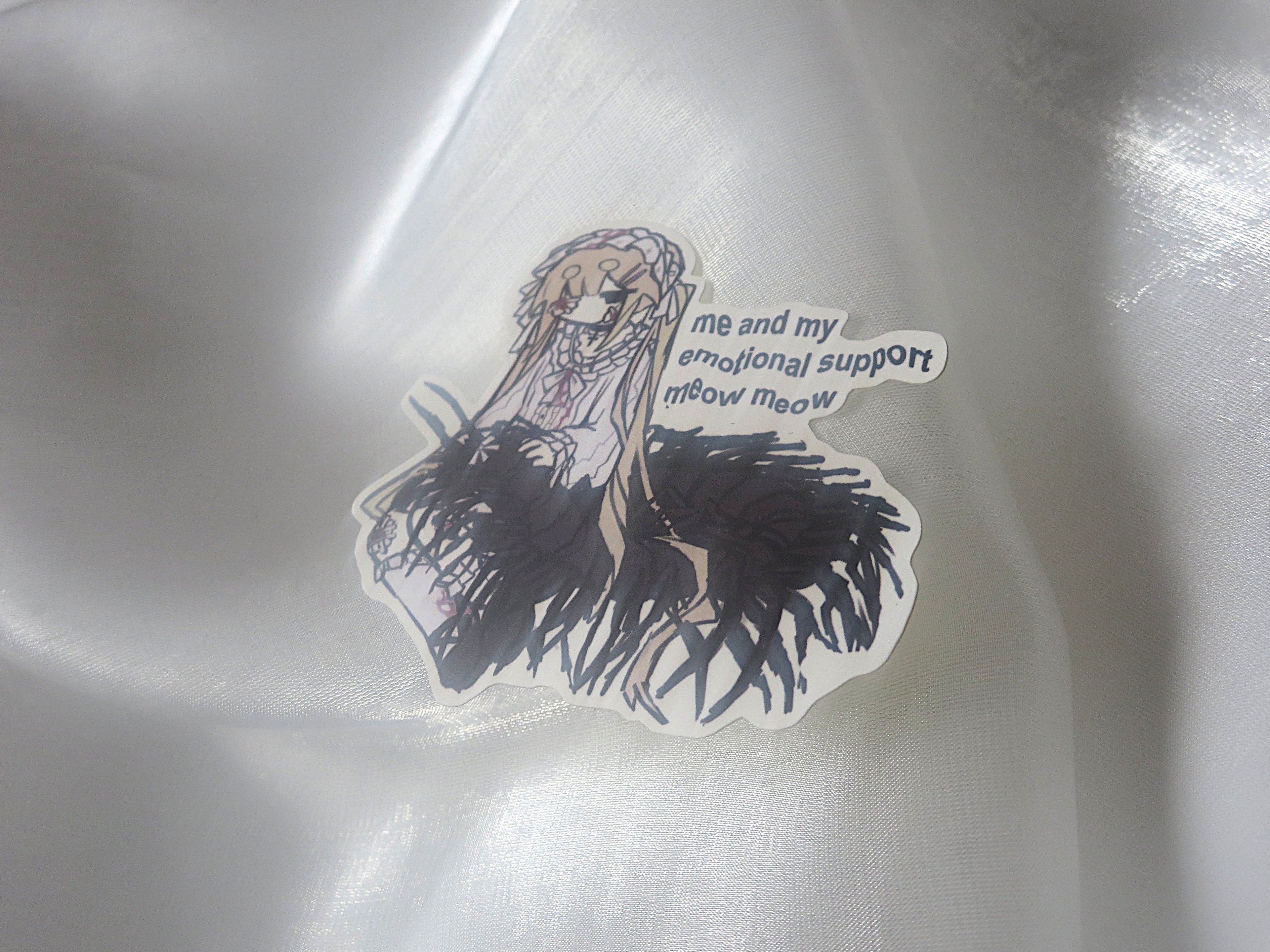 emotional support meowmeow sticker