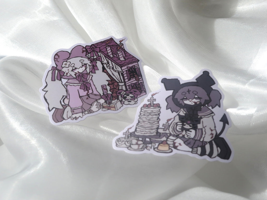 mymelody / kuromi sticker