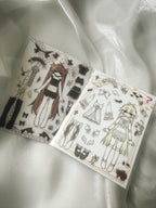 dress up sticker sheet BLACK