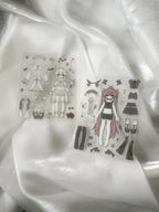 dress up sticker sheet BLACK