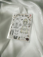 dress up sticker sheet WHITE