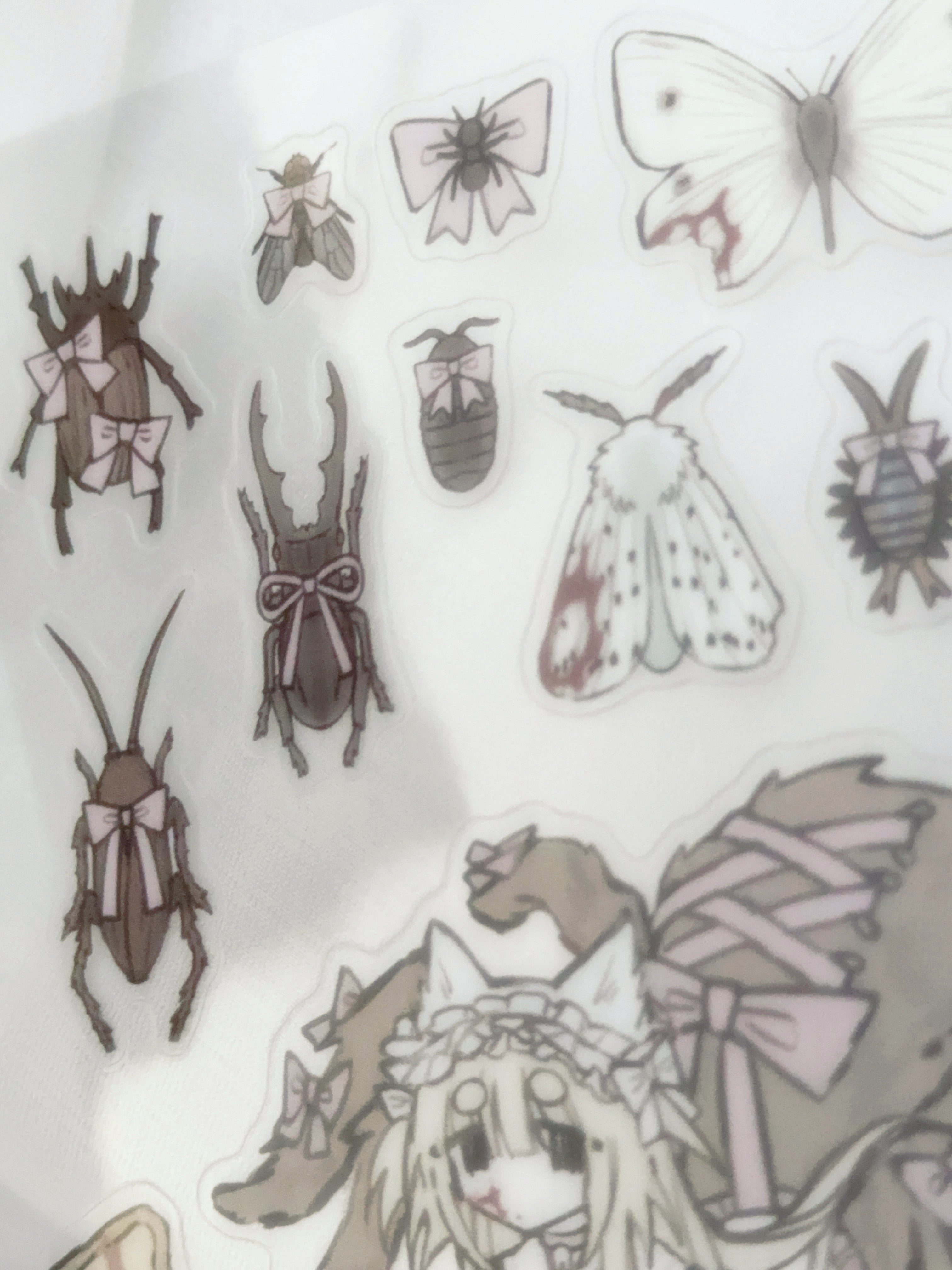 morute taxidermy sticker sheet