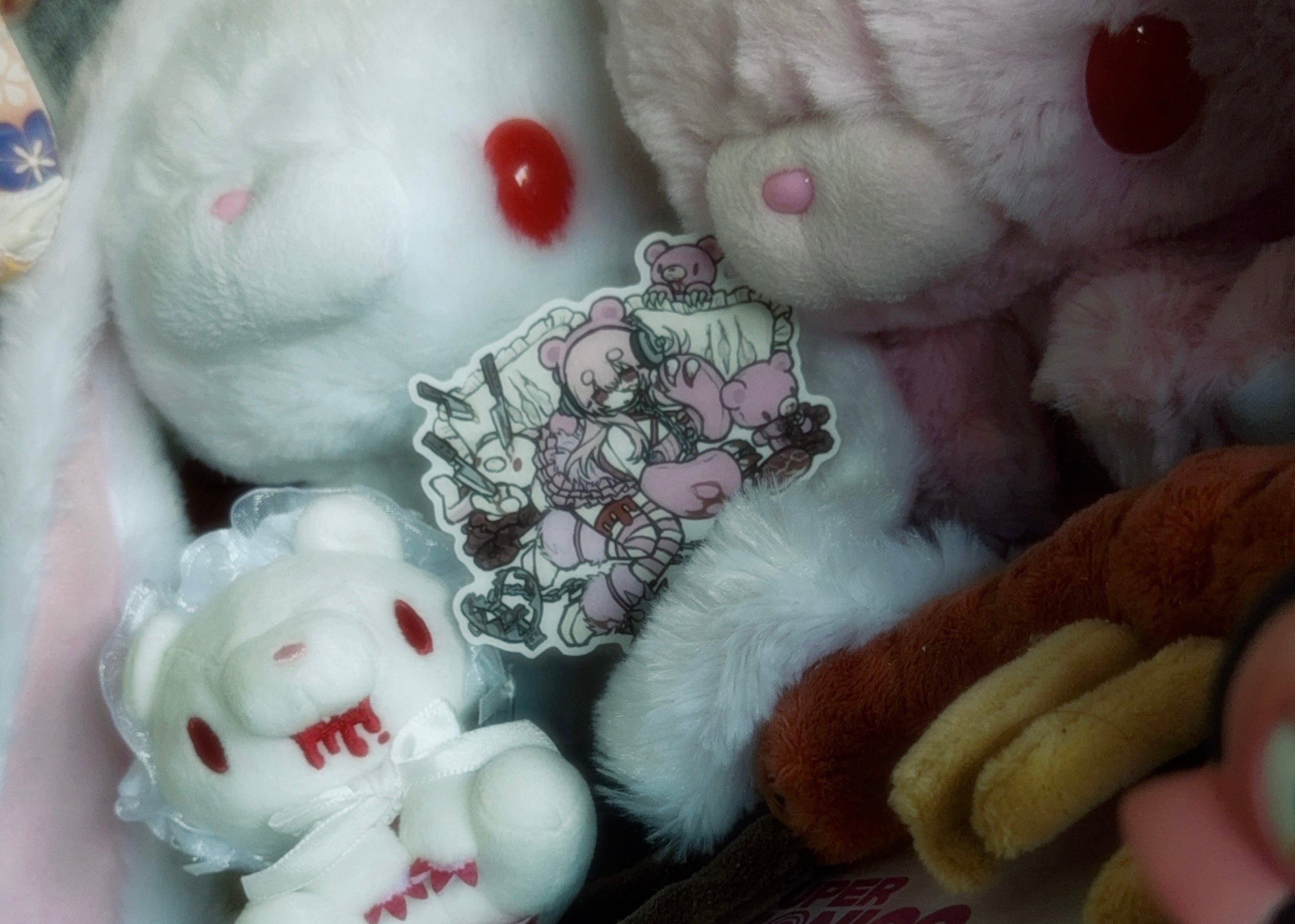 gloomy bear x sonico sticker