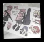 bocchi the glock sticker sheet