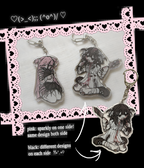 centipede girl friends sticker sheet/ keychains