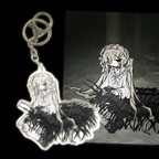 centipede girl keychain