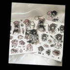 centipede girl friends sticker sheet/ keychains