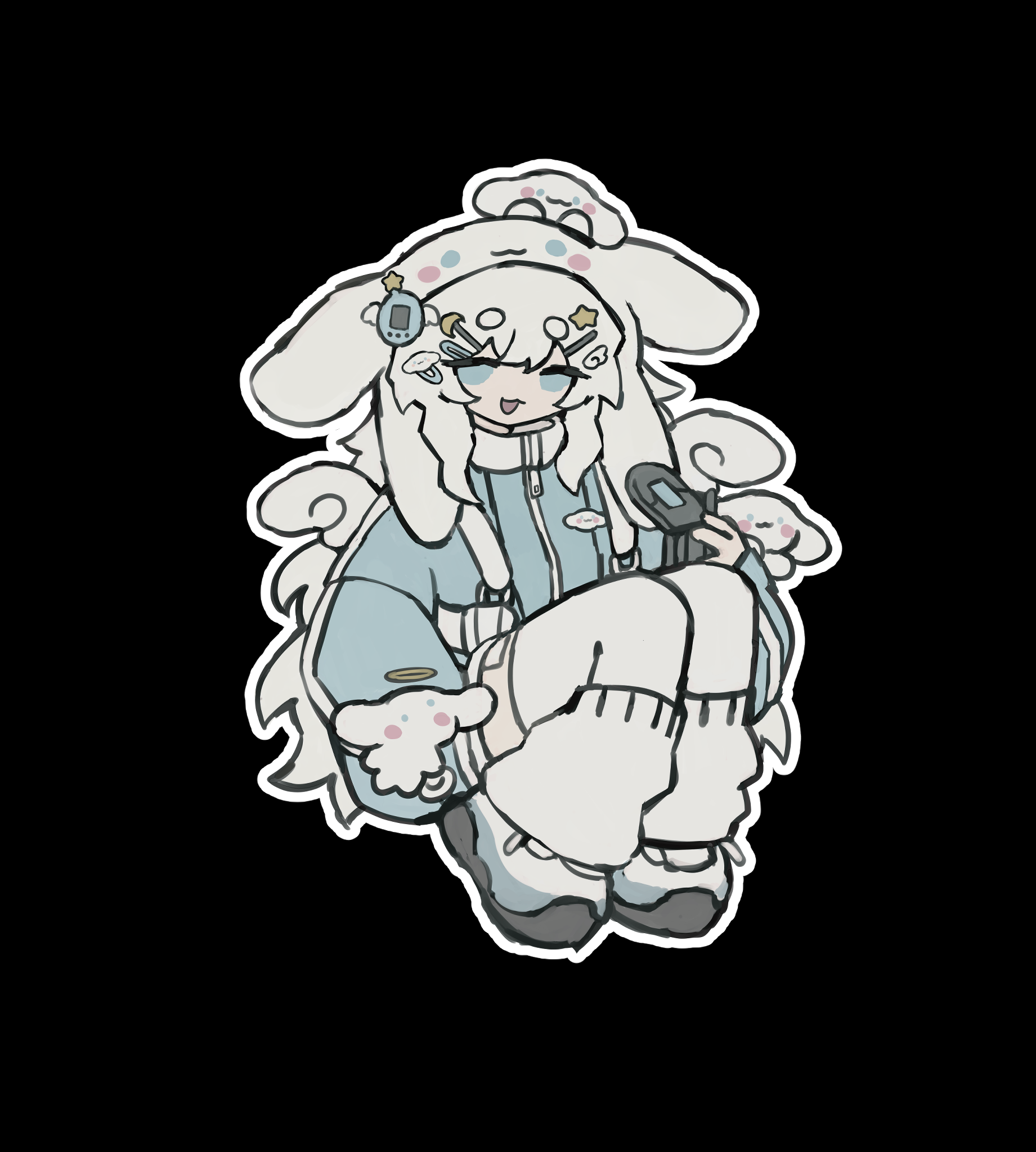 cinnamoroll girl sticker