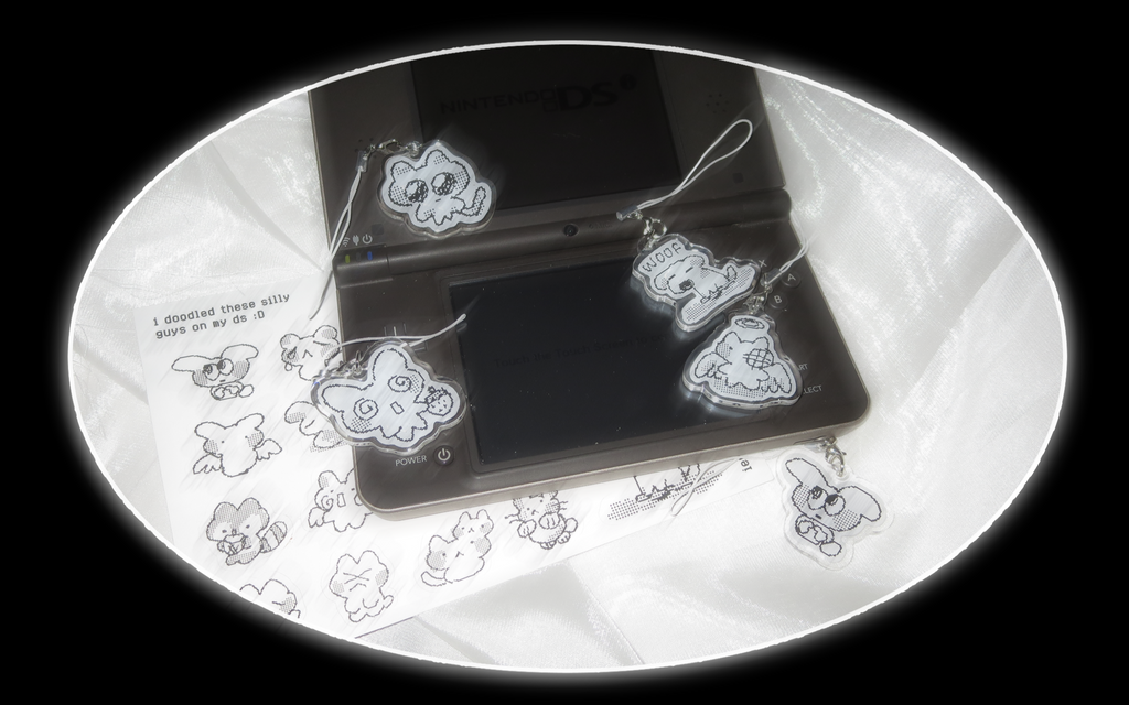 DS doodles keychain