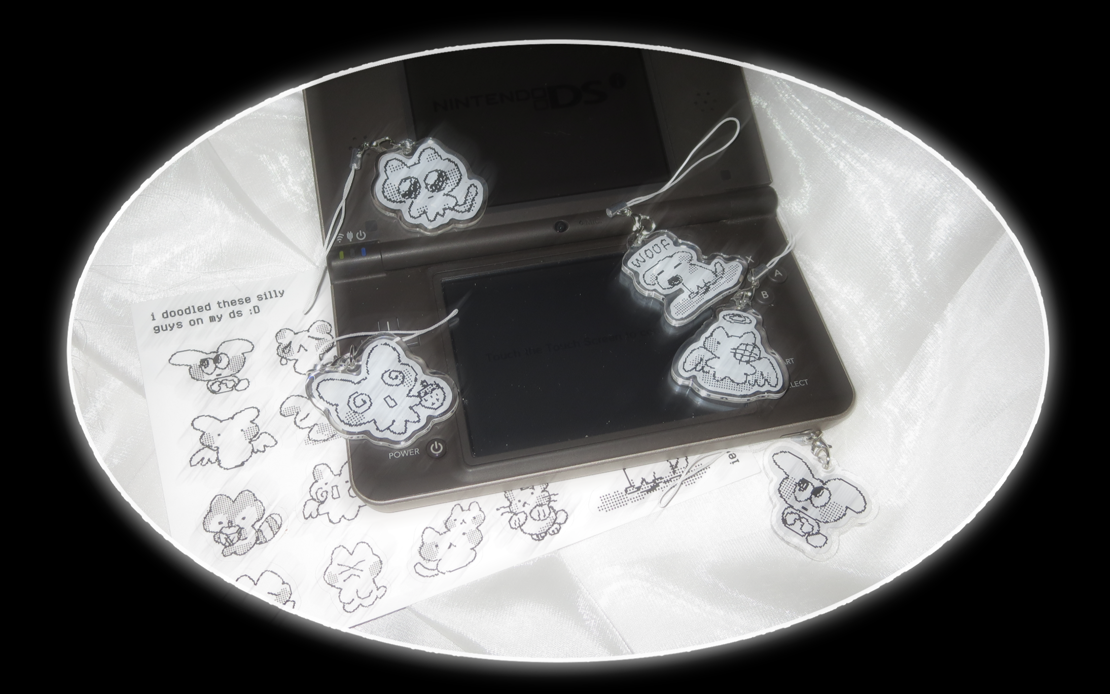 DS doodles keychain
