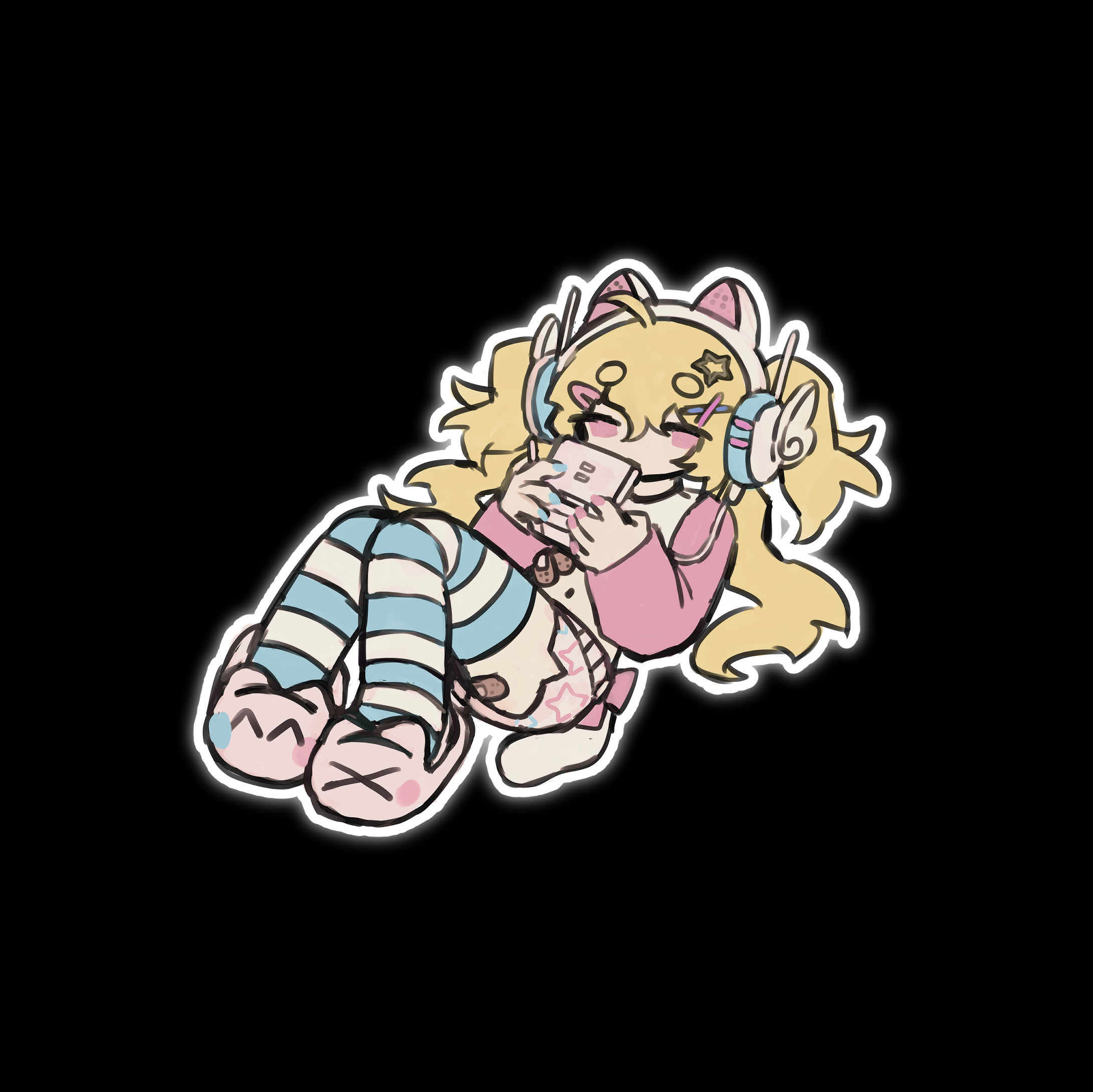 DS girl sticker