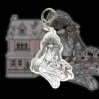 white lolita keychain