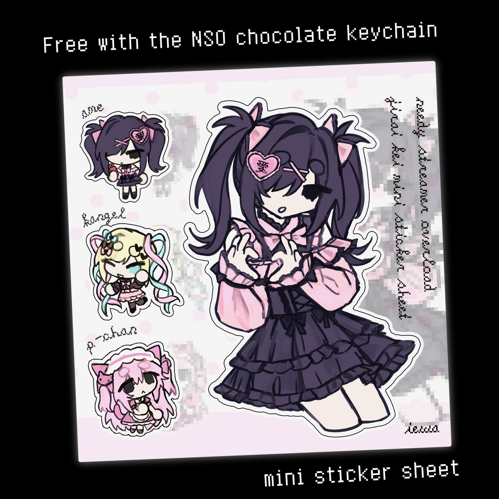 NSO ame/ kangel chocolate keychain