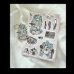 nurse miku sticker sheet/ keychain