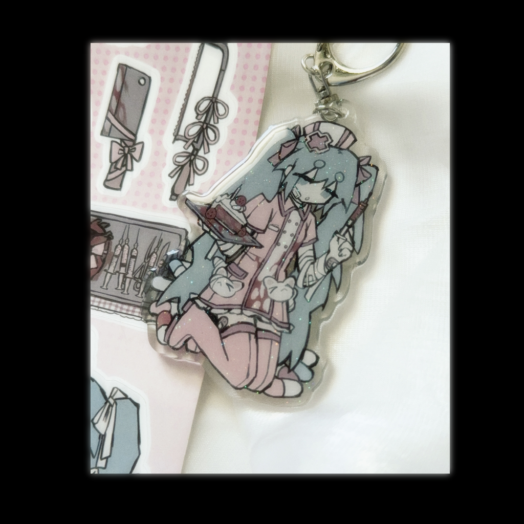 nurse miku sticker sheet/ keychain