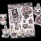 pastel circus sticker sheet