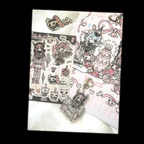 pastel circus sticker sheet
