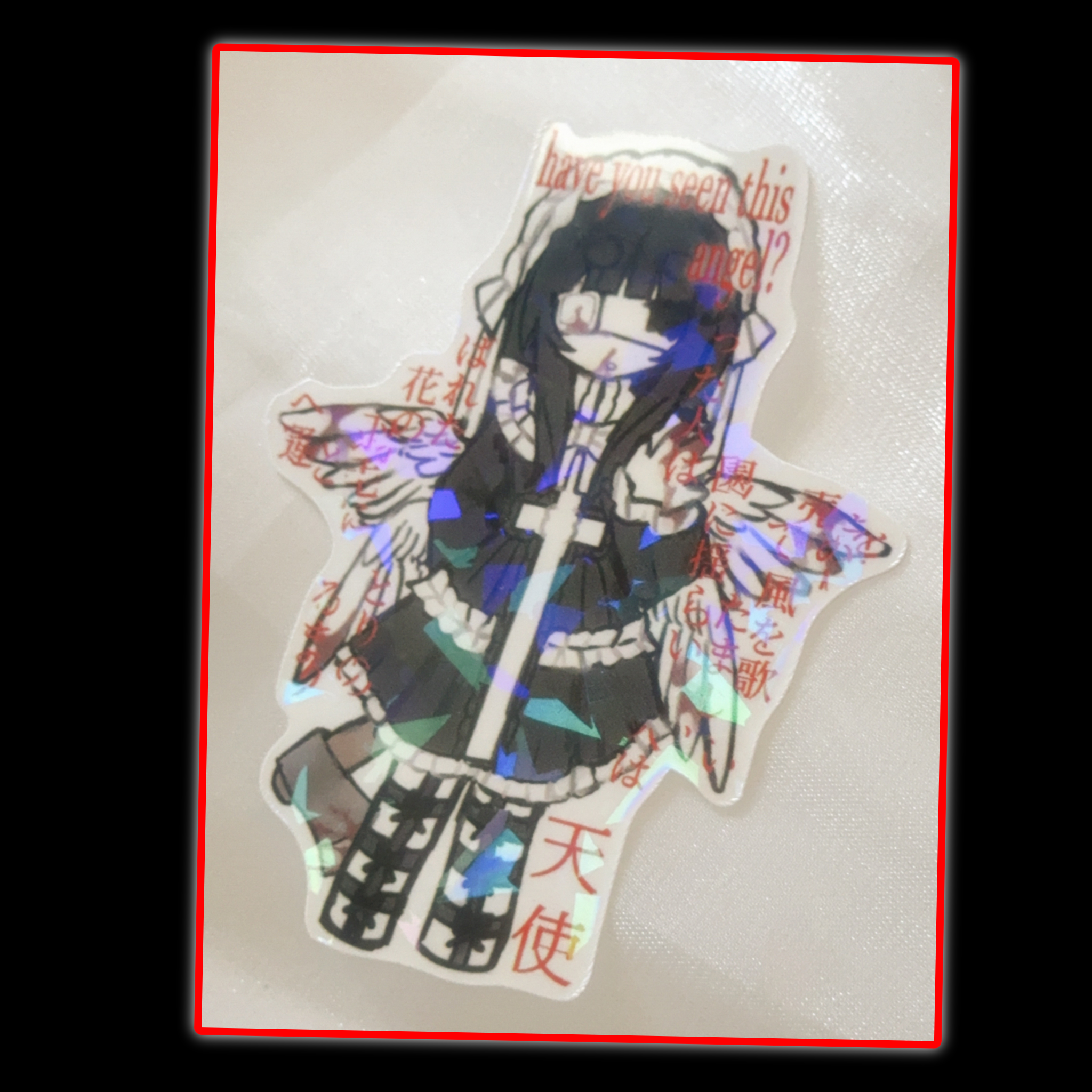 seen this angel? sticker