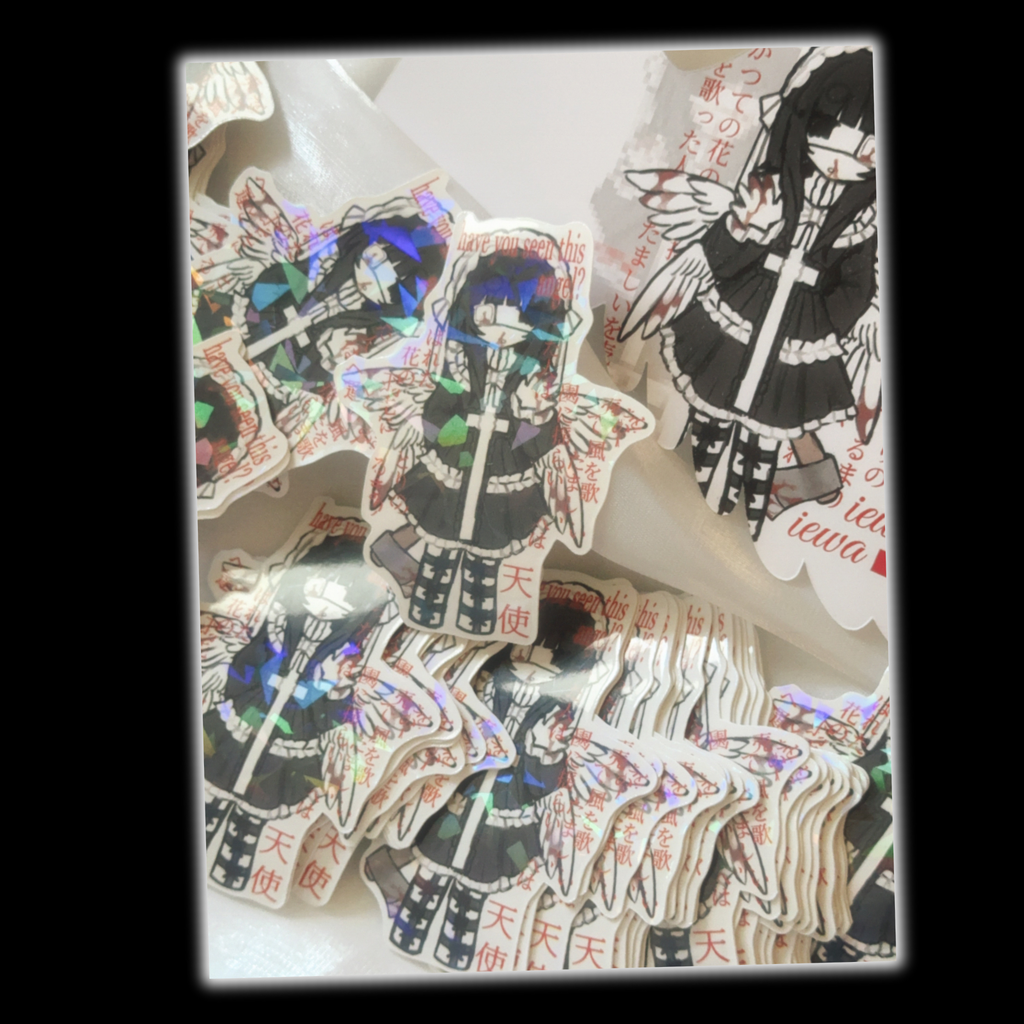 seen this angel? sticker