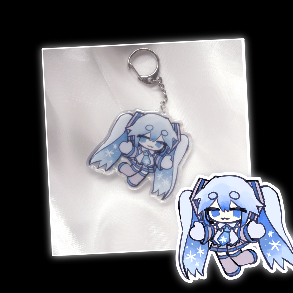 2010 snow miku keychain