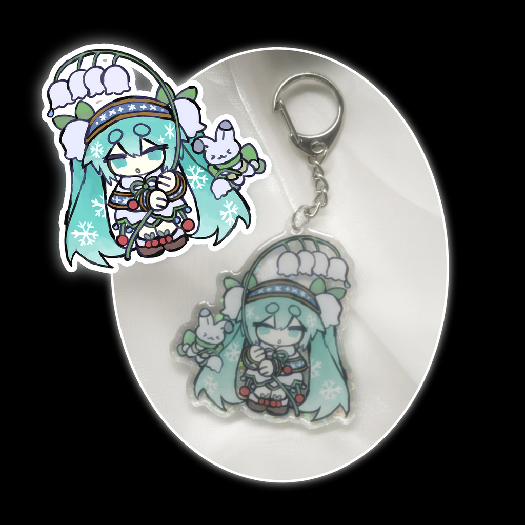 2015 snow miku keychain