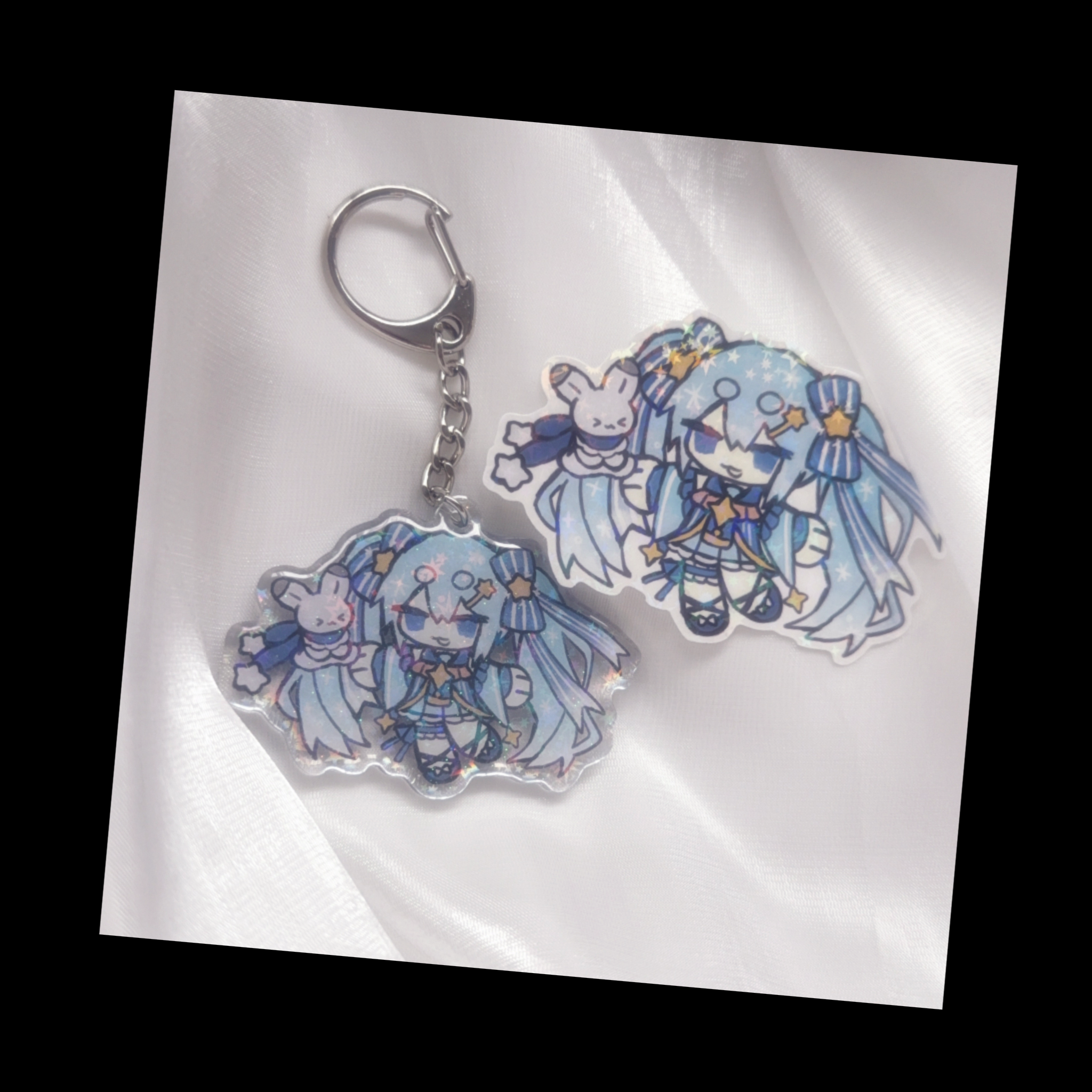 2017 snow miku  keychain