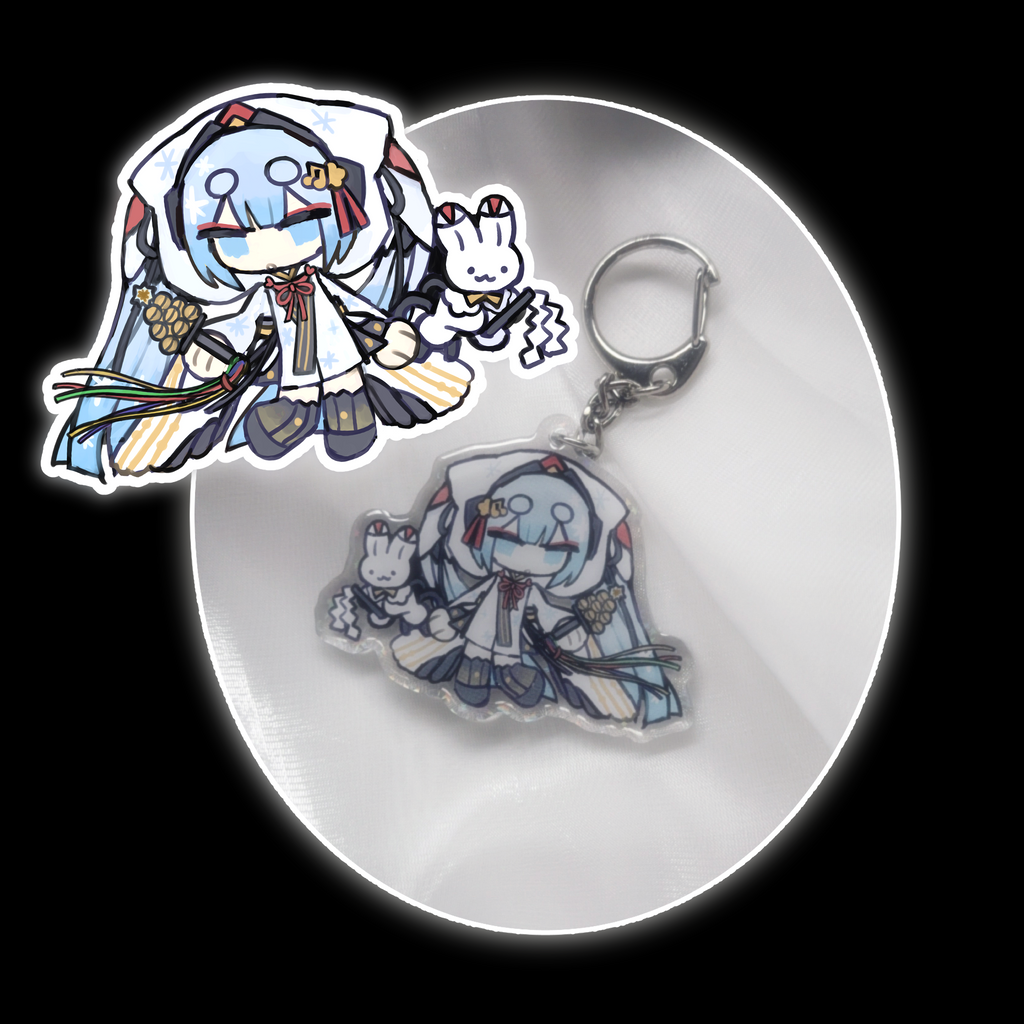 2018 snow miku keychain