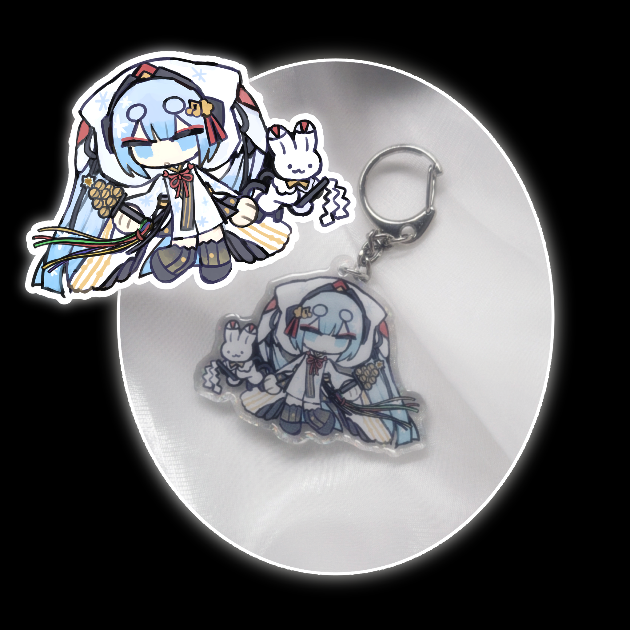 2018 snow miku keychain