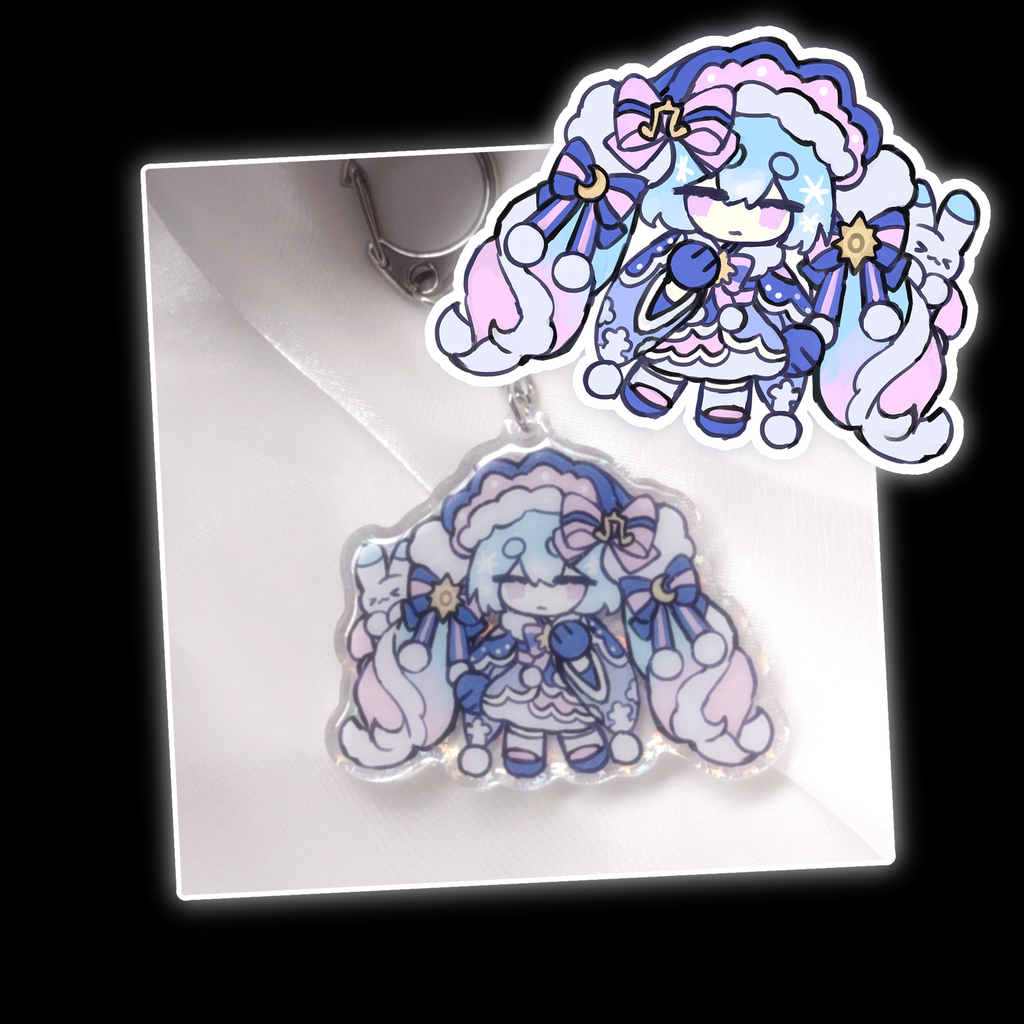2022 snow miku keychain