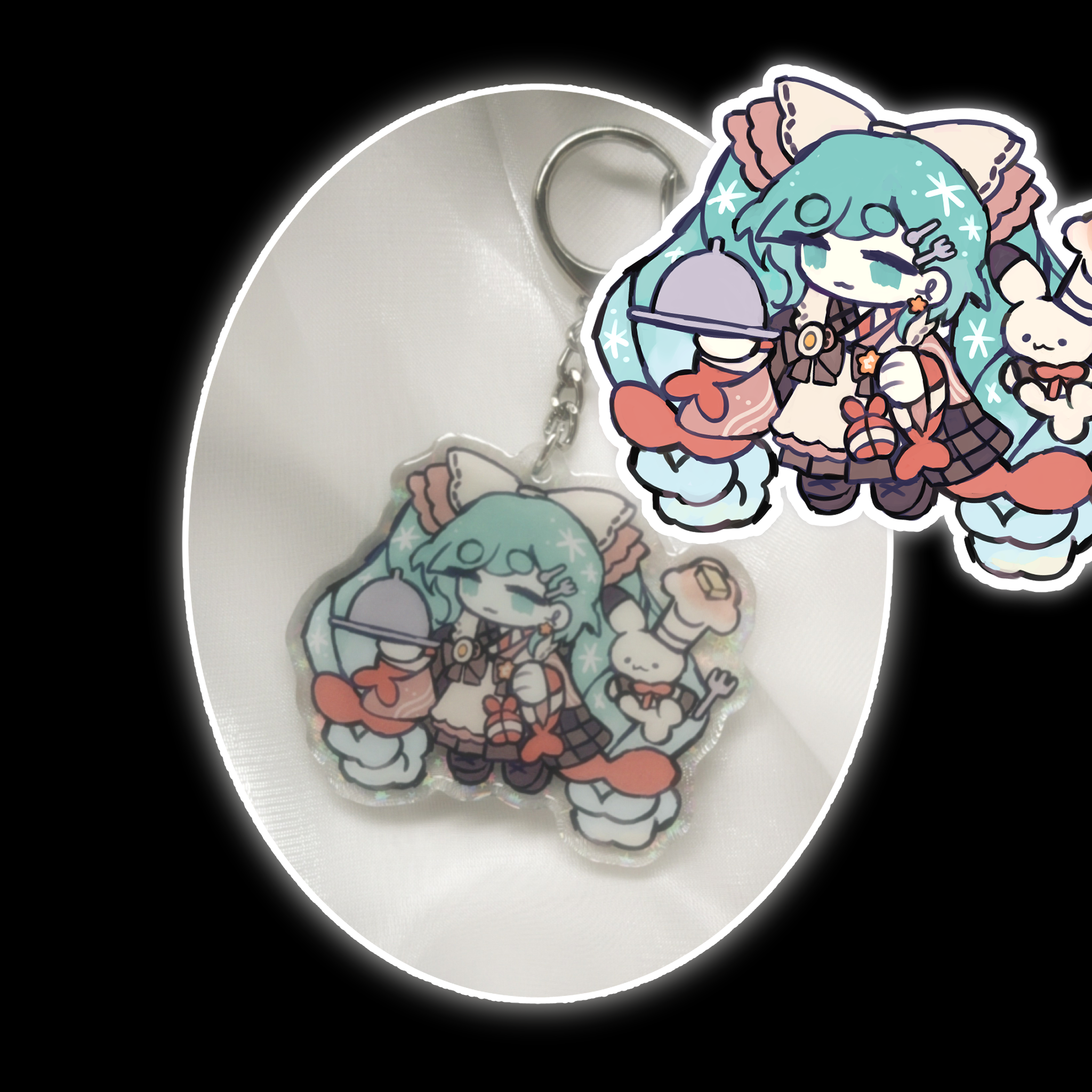 2024 snow miku  keychain