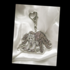 tarantula girl keychain