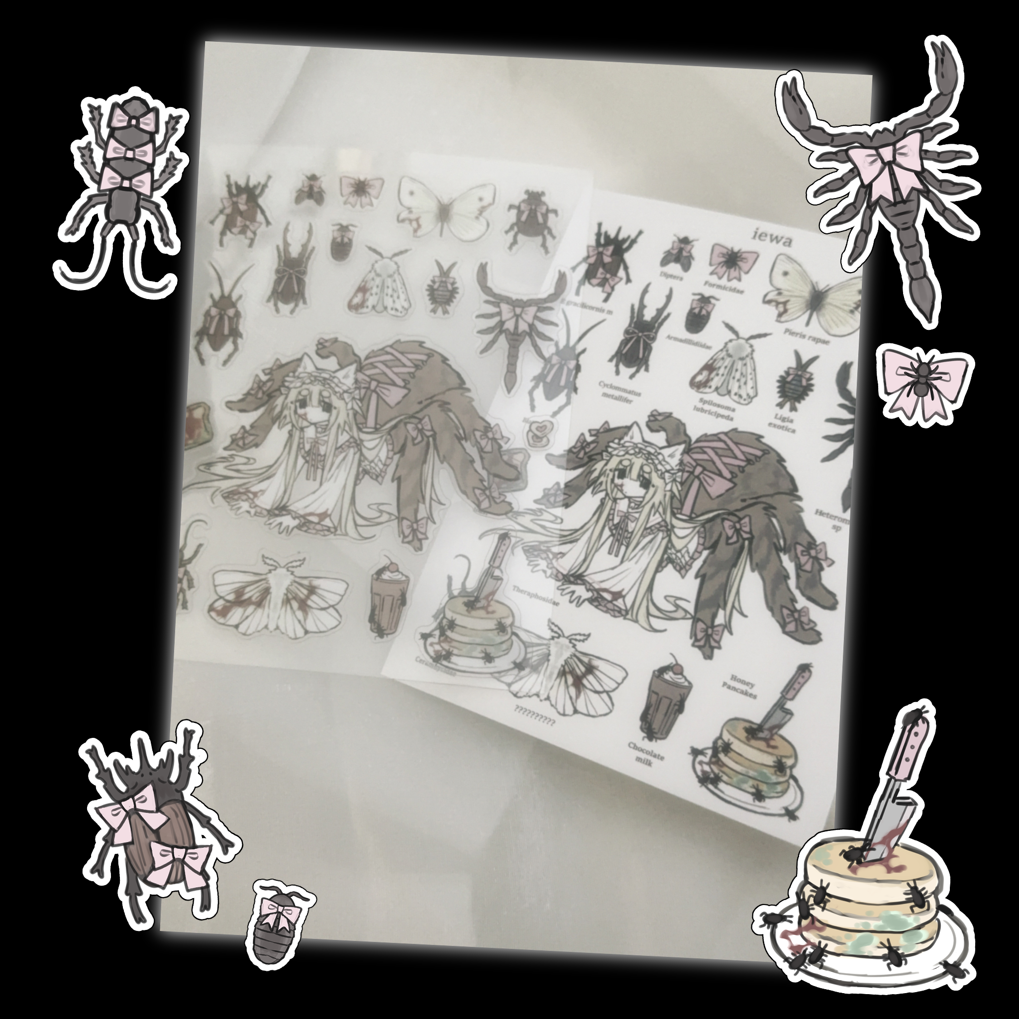 morute taxidermy sticker sheet