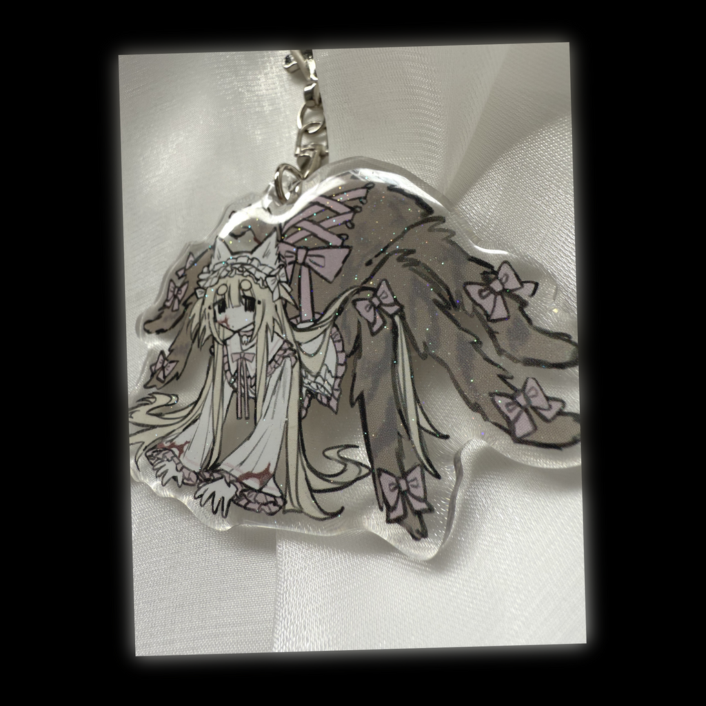 tarantula girl keychain