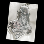 white lolita keychain